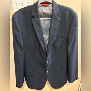 Alfani Men's Slim Fit Navy Blue Sport Coat Blazer Size 42R